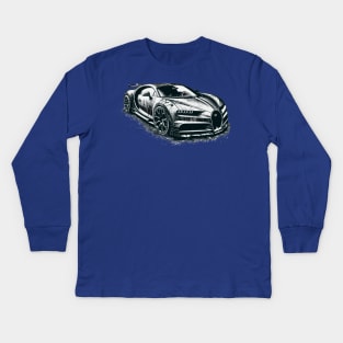 Bugatti Chiron Kids Long Sleeve T-Shirt